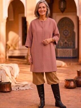 Raey Collarless Wool Coat